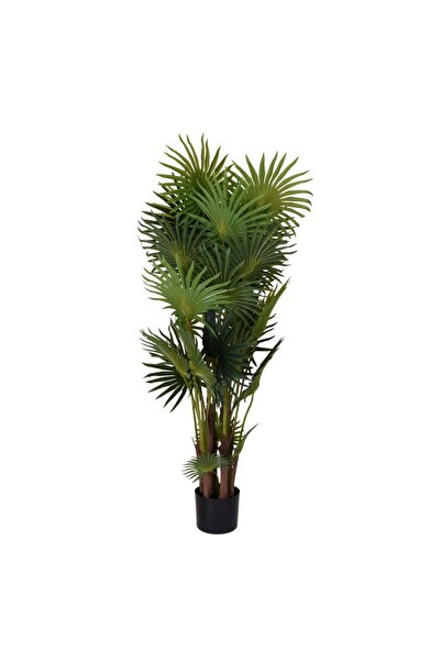 Koopman Τεχνητό φυτό φοίνικα 120 εκ., πλούσιο σε πράσινα φύλλα με κοτσάνια με...