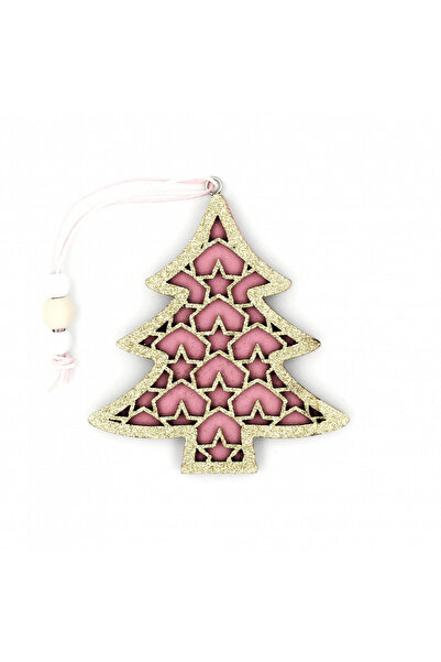 Gift Design Ξύλινο διακοσμητικό, ροζ-χρυσό μικρό δέντρο