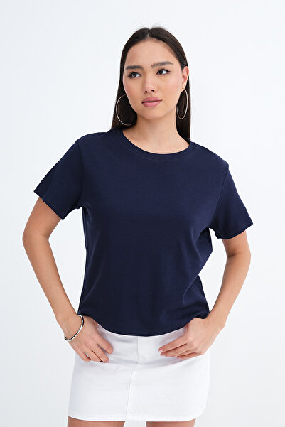 Addax تي شيرت بيسك كولور كولار بايك P1904