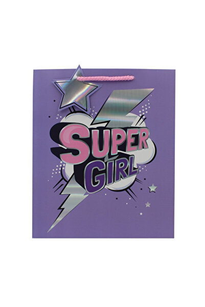 Eurowrap M Σούπερ Γκερλ Χάρτινη Τσάντα Δώρου