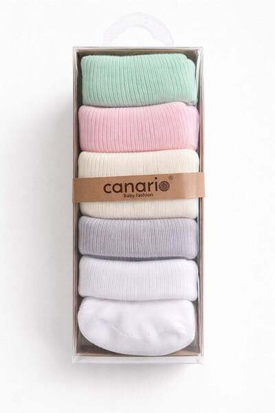 5-Pack Newborn 0-6month Baby Socks Set 100%Cotton Soft Comfortable Premium Sof Color Gift
