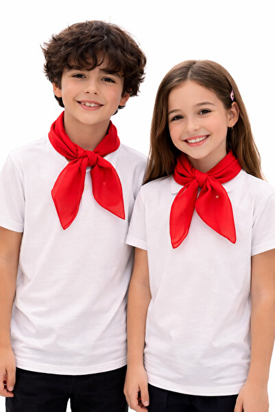 Sibel Günay Butik Σετ 10 κόκκινων φουλαριών σιφόν – Ειδική ημέρα 23 Απριλίου,...