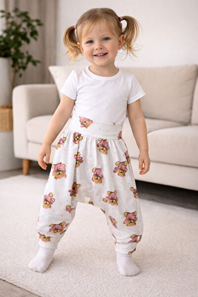 SANTRALBEBE Κοριτσίστικο πολύχρωμο σαλβάρι με στάμπα