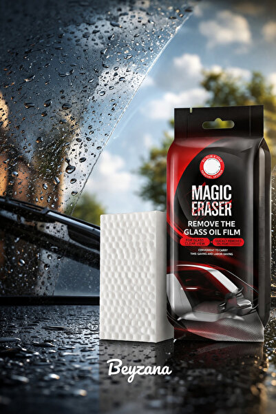 BEYZANA Magic Eraser Araç Cam Yağ Filmi Temizleme Süngeri
