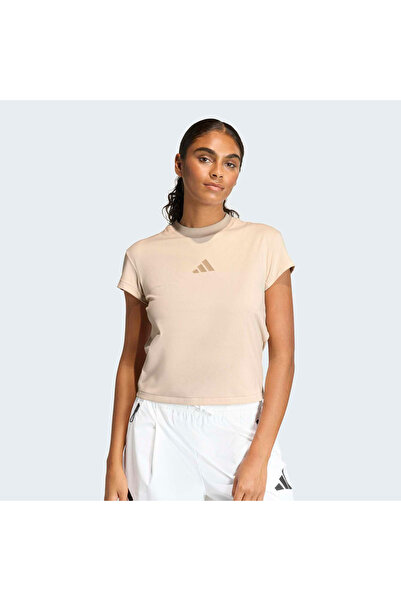 adidas Z.N.E. Women's Beige T-Shirt (Kc7740)