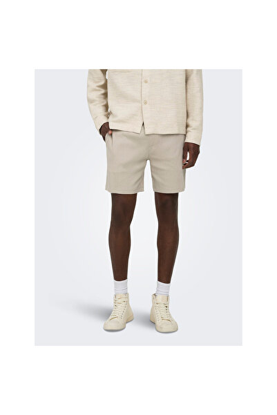 Only & Sons Eddie Men's Beige Shorts (22037537-Slg)