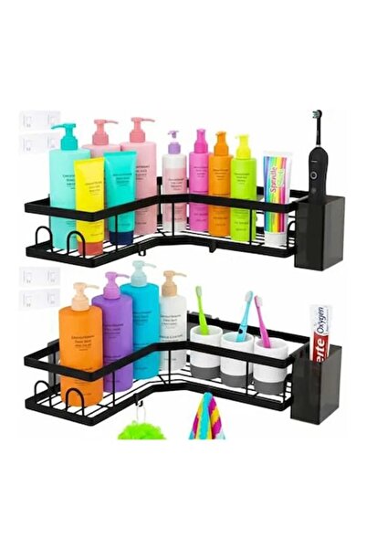 Ruhhy Σετ 2 γωνιακών ραφιών μπάνιου