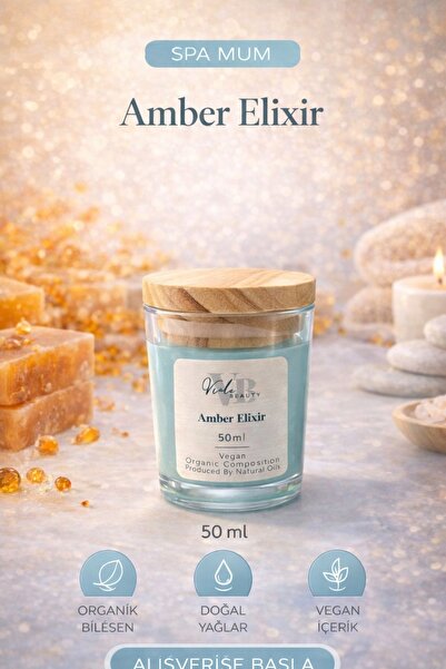 VB VIOLA BEAUTY Natural Spa Candle Cream - Naturel Mum Masaj & El Bakım Kremi...