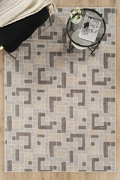tropikal home Modern Desen Baskılı Kaymaz Taban Elit Şık Dört Mevsim Yıkanabi...