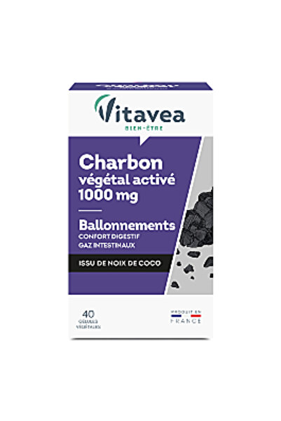 VitaVea Supliment cu cărbune activ, 40 capsule