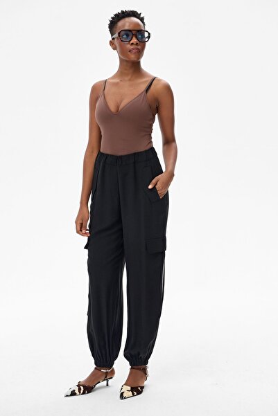 Blue Shadow Pantaloni de damă Neri negri 34