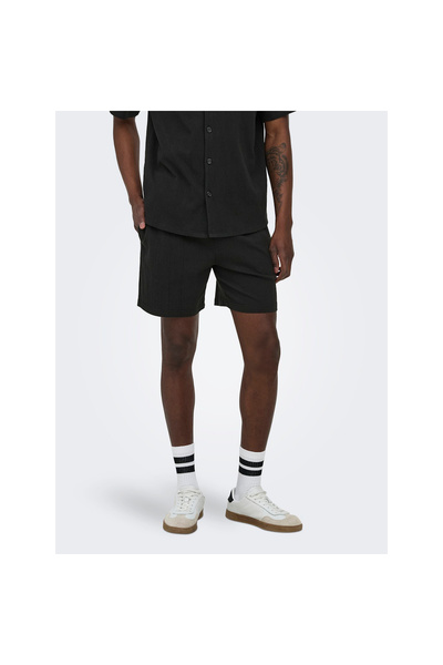 Only & Sons Eddie Men's Black Shorts (22037537-B)