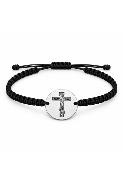 Teo Bijoux Βραχιόλι με χαραγμένο νόμισμα και σταυρό – Εξατομικευμένο βραχιόλι...
