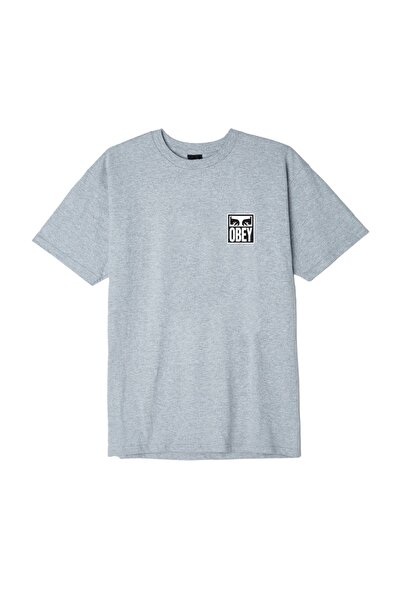 Obey EYES ICON 2 TEE ΓΚΡΙ ΜΕΛΑΝΖΕ L