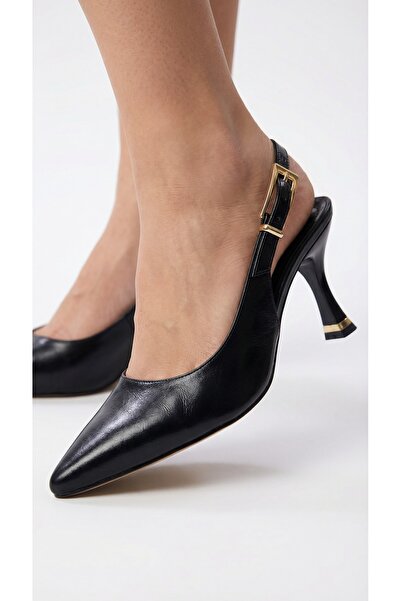 Zenthra Sorelle Slingback Topuklu Ayakkabı – Sivri Burun Şık Kadın Stiletto |...