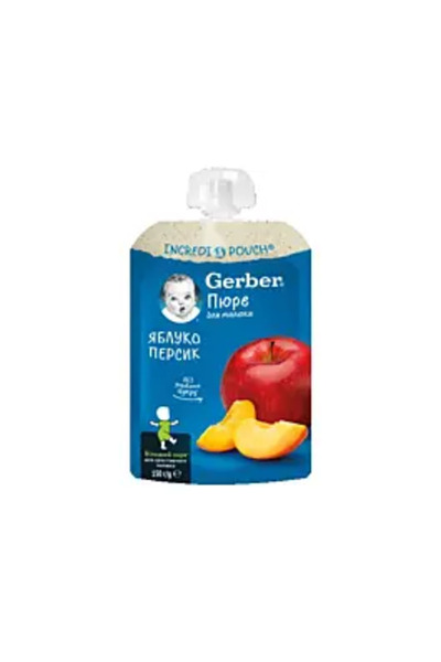 GERBER Piure de mere și piersici 150G