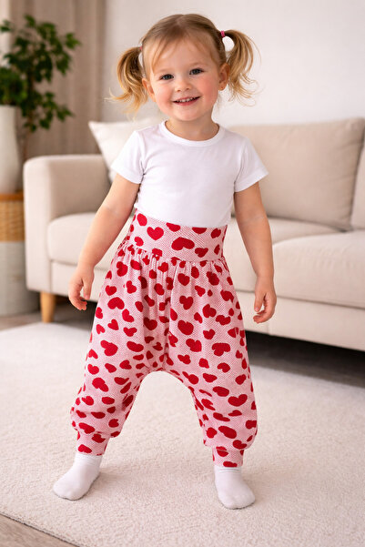 SANTRALBEBE Κοριτσίστικο πολύχρωμο σαλβάρι με στάμπα