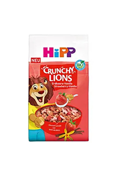 Hipp Crispy Lei cu căpșuni și vanilie, Muesli, Bio, 300 g