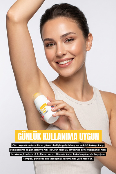 New Well Deodorizing Roll On Terleme Önleyici Koltuk Altı Roll On (Sarı) 75 ML