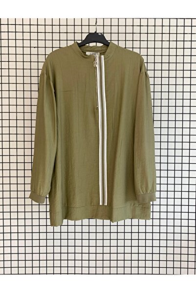 Armine Καλοκαιρινό τουνίκ από ύφασμα ρεγιόν φράουλας με λεπτομέρεια ρίγες και...