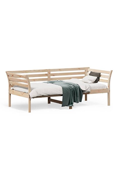 vidaxl Day bed without mattress, 90x190 cm, solid pine wood
