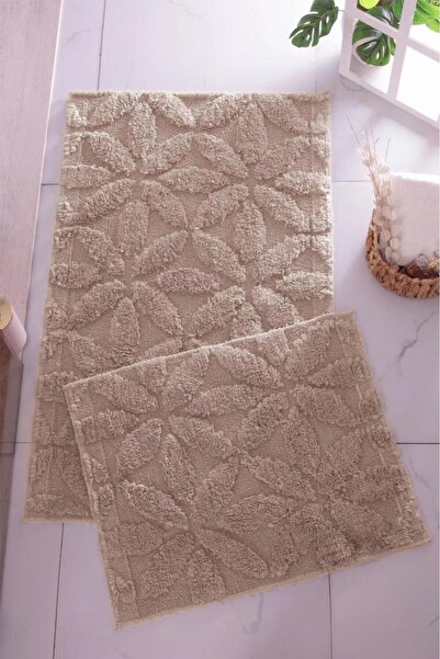 Çeyiz Diyarı Σετ Χαλάκια Poppy 2 τεμαχίων Cappucino