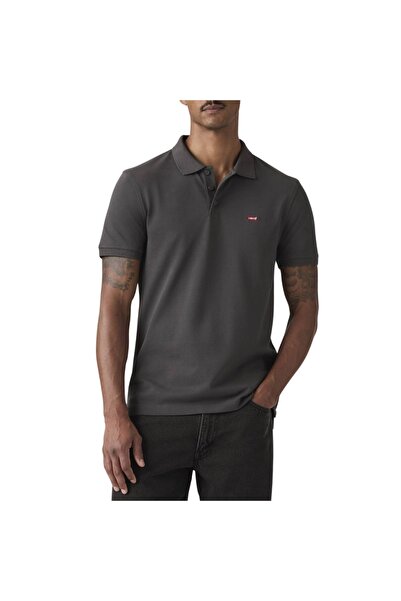 Levis HOUSEMARK ΠΟΛΟ ΓΚΡΙ/ΜΑΥΡΙΣΜΕΝΟ ΜΑΡΓΑΡΙΤΑΡΙ ΠΙΚΕ L