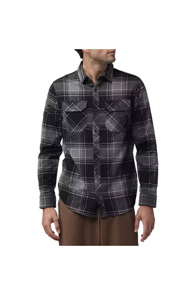 FOX Racing FOX TRAILDUST Φανελένιο Πουκάμισο με Μακριά Μανίκια Μαύρο L