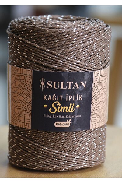 Sultan SİMLİ KAĞIT İP ÇANTA ÖRGÜ İPİ 143 / 2 ADET