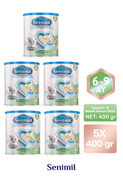 Senimil-2 Bebek Devam Sütü 400 Gr (6-9 AY) 5 Li Avantaj Paketi