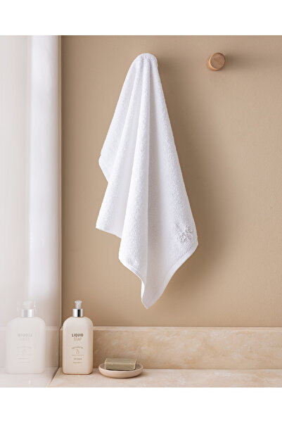 Madame Coco Πετσέτα προσώπου Rosabell Crocheted 100% βαμβακερή - Λευκή