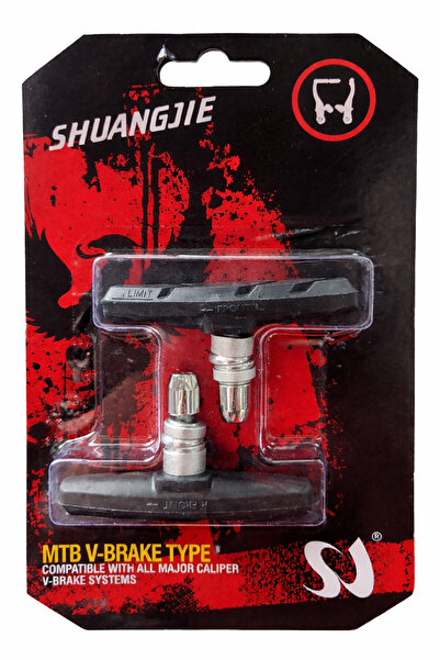 Erhan V-Brake bicycle brake shoes 70 mm, Allen key, MTB compatible, bicycle b...