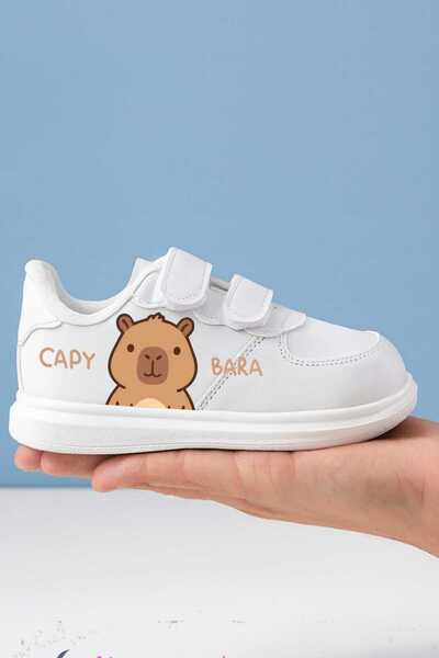 amazoondesing Παπούτσια αθλητικά για κορίτσια με στάμπα Capyy parra και ταινία