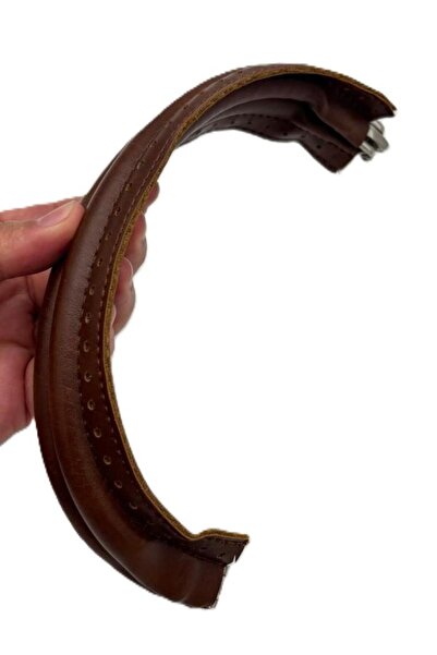 angel çanta aksesuar Κρυφή τσάντα δερμάτινη οβάλ καφέ χρώματος 19 εκ.