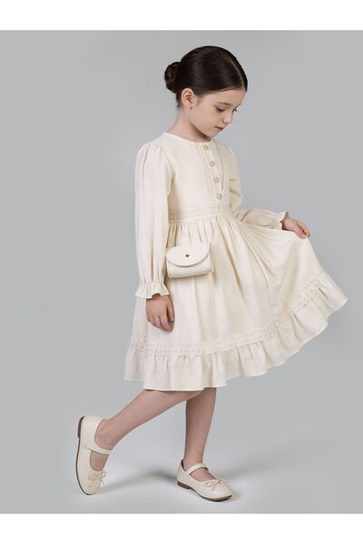 Cherrys Bebek Παιδικό φόρεμα με δαντέλα Papatya