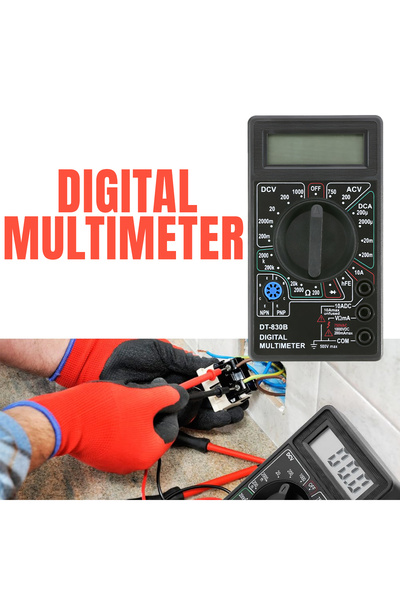 Generic Digital Multimeter DT-830B AC DC Voltage Current Resistance Tester wi...