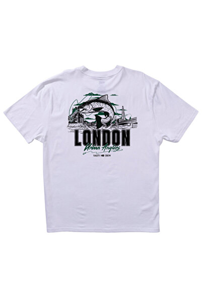 Salty Crew ΛΟΝΔΙΝΟΥΣ ΑΣΤΙΚΟΥΣ ΑΓΓΕΛΙΚΩΣ ΣΥΝΕΤΤΩΝΤΩΝ ΜΠΛΟΥΖΑΚΙ ΛΕΥΚΟ L