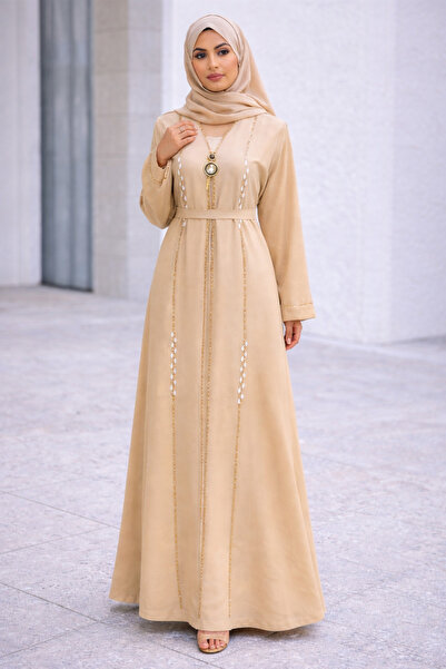 Generic Elegant Embroidered Abaya For Women – Premium Modest Dress With Belt