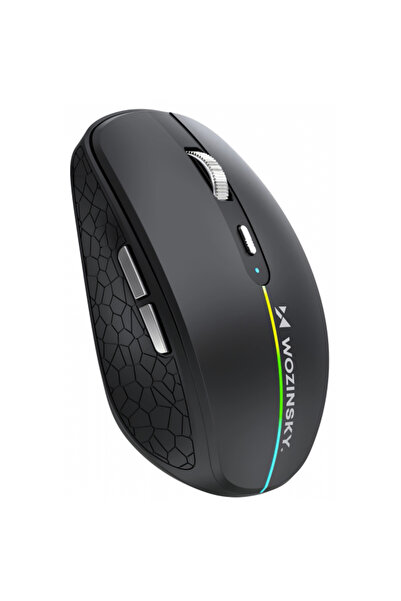 WZK Mouse Gaming Wireless WMGK-1132, 1600DPI, RGB, BT/ Wi-Fi, Negru
