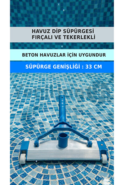 Ekonef Profesyonel Havuz Dip Süpürgesi - 33 cm - Çamur, Tortu Temizliği
