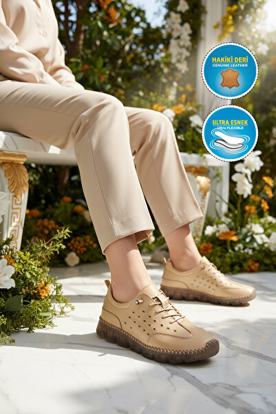 AYAKMOD 0007 Z Beige Women's Casual Shoes