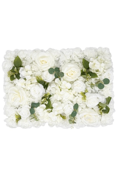 AFO Ανθικό Πάνελ 60εκ x 40εκ Ευκάλυπτος και Λευκό Βουτυρίνιο