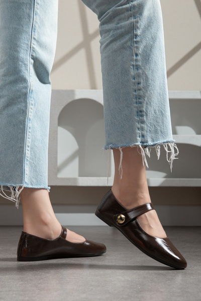 MİSS ZÜLÜF Γυναικείες καθημερινές μπαλαρίνες Luna Shine