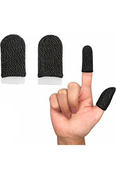 Techsuit Degetare gaming, Techsuit, FS2, Set 2 Buc, Black