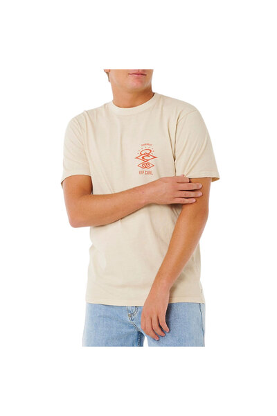 Rip Curl Μπλουζάκι με εικονίδιο αναζήτησης βίντατζ λευκό L