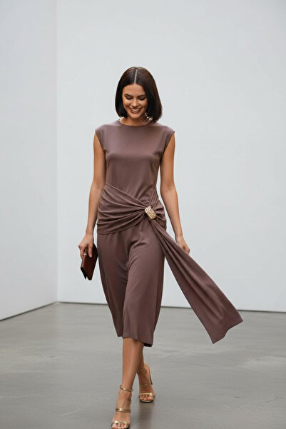 Vireo Club Φόρεμα - Καφέ - Bodycon