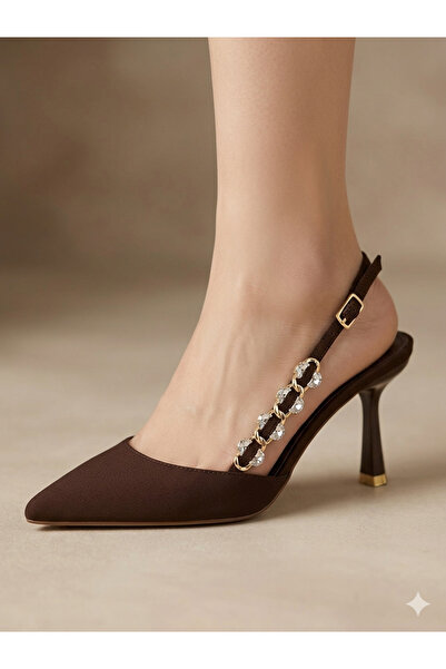 stoneclass Γυναικεία παπούτσια με μυτερή μύτη και ανοιχτή πλάτη, καθημερινά κ...