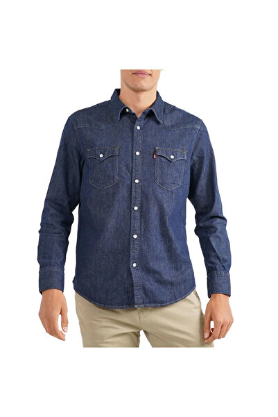 Levis Μπάρστοου Ανδρικό Γουέστερν Τζιν Πουκάμισο Μπλε S