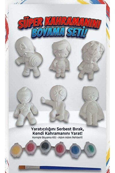 Taş Tozu Süper Kahramanlar Taştozu Boyama Seti