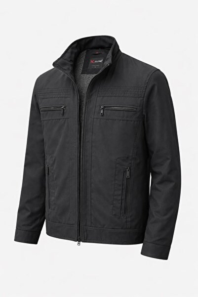 CLASSİCS MEN Xavir Large Size Men's Zippered Seasonal Jacket - 7595